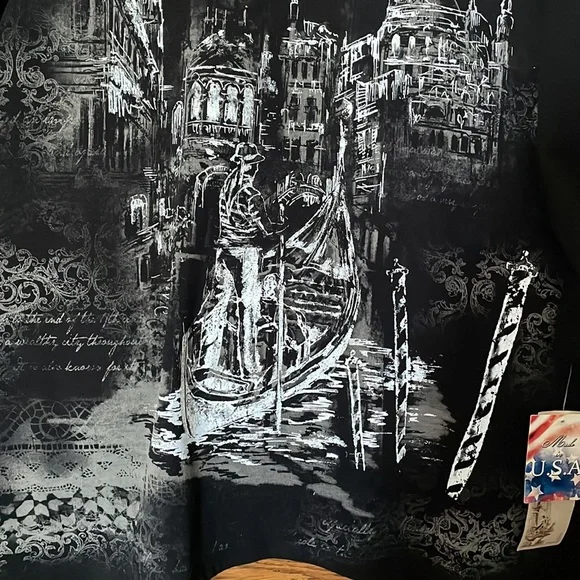 Cactus Venezia 3/4 sleeve Black Shirt NWT size X Large - Picture 3 of 6